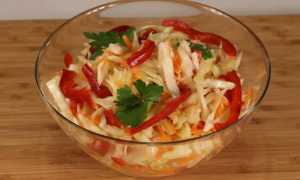 Салат из капусты с болгарским перцем